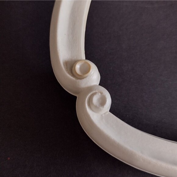 Vintage Set of Homco Home Interiors Clam Shell Hand Towel Rings Rack Nautical - Picture 5 of 7